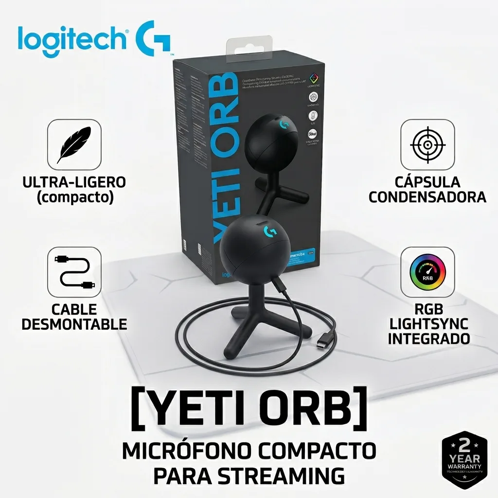 Microfono Logitech G Yeti Orb