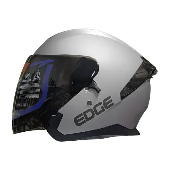 Casco Edge Bonnie Gris Mate luces traseras