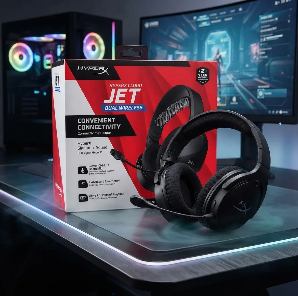 HyperX Cloud Jet – Dual Wireless Gaming Headset